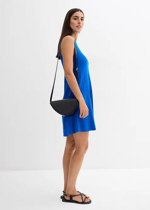 Abito in maglia svasato in misto viscosa, bonprix