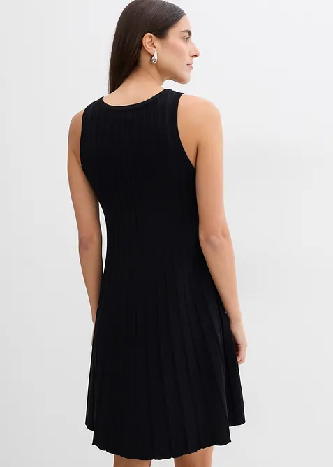 Abito in maglia svasato in misto viscosa, bonprix