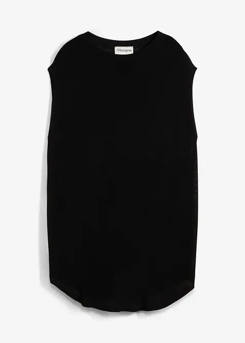 Top in maglia di fine viscosa a palloncino, bonprix