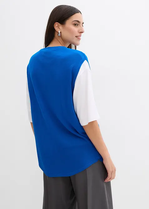 Top in maglia di fine viscosa a palloncino, bonprix