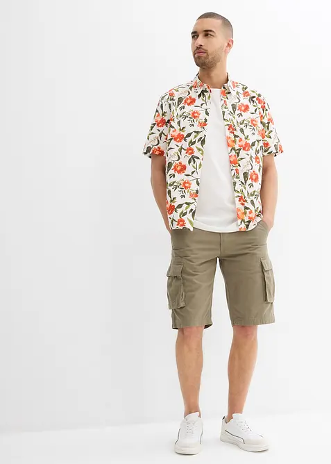 Bermuda cargo in puro cotone, relaxed fit, bonprix