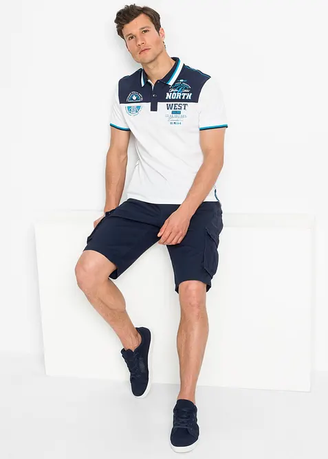 Bermuda cargo in puro cotone, relaxed fit, bonprix