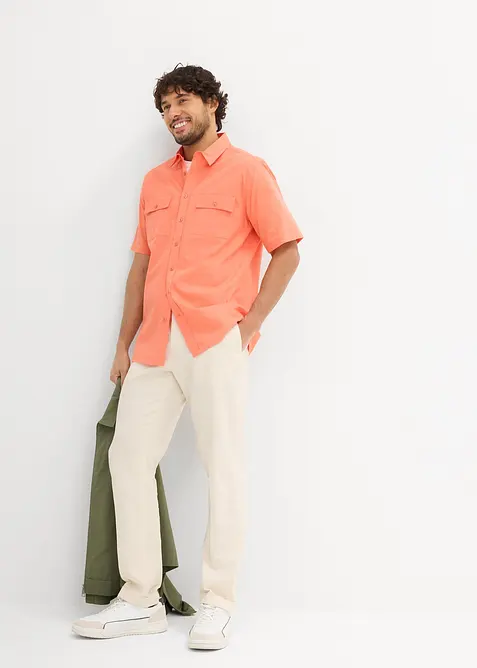 Camicia a maniche corte in puro cotone, bonprix