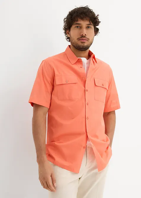 Camicia a maniche corte in puro cotone, bonprix