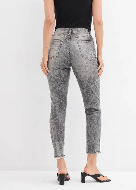Mom jeans con effetto sdrucito, bonprix
