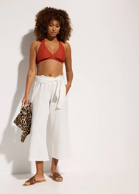 Pinocchietti da spiaggia in mussola, bonprix