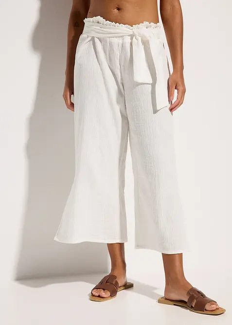 Pinocchietti da spiaggia in mussola, bonprix