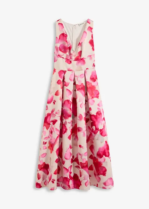 Abito in satin lucido con spalline, bonprix