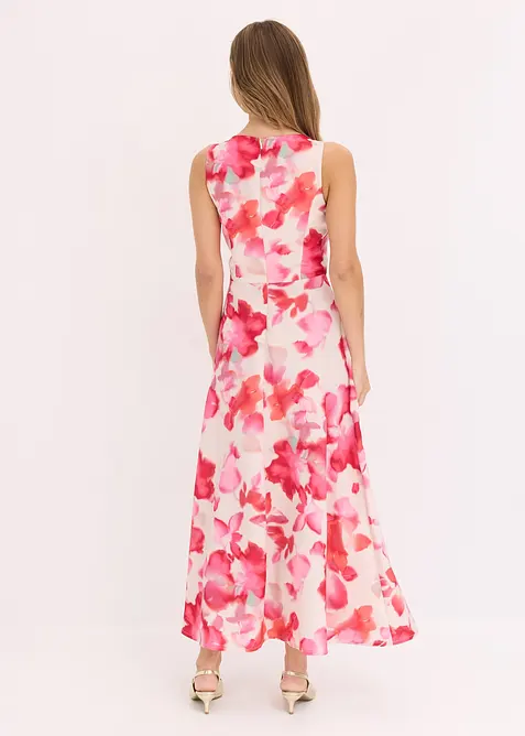 Abito in satin lucido con spalline, bonprix