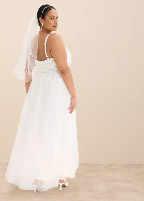Abito da sposa in delicato tulle con pizzo, bonprix