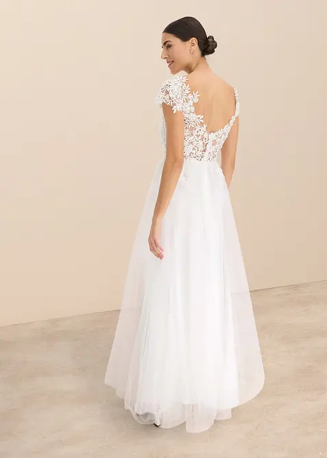 Abito da sposa in delicato tulle con pizzo, bonprix