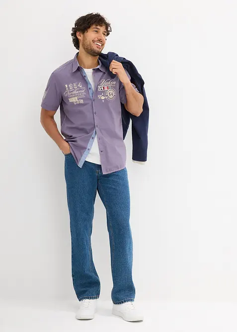 Camicia a maniche corte, slim fit, bonprix