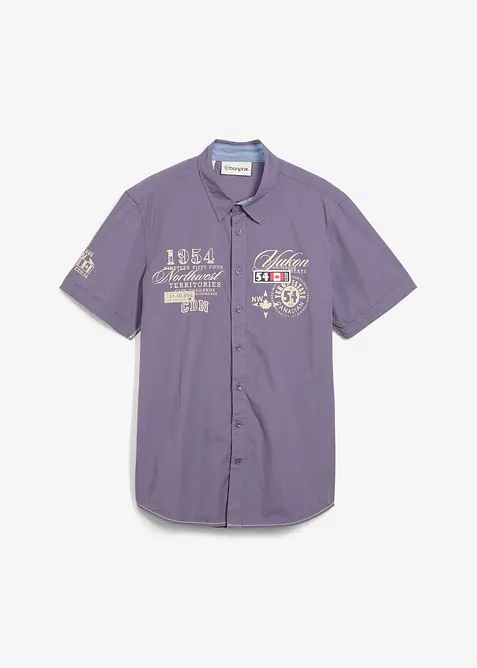 Camicia a maniche corte, slim fit, bonprix