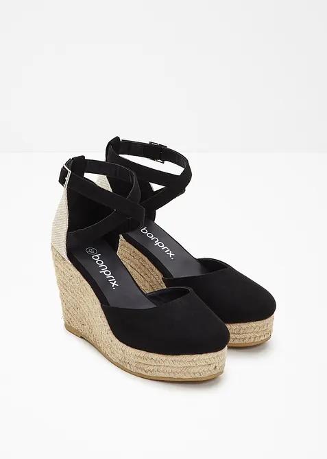 Décolleté con zeppa in corda, bonprix