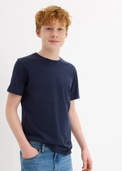 T-shirt in puro cotone (pacco da 3), bonprix