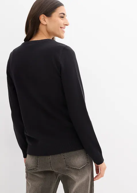 Cardigan con scollo rotondo, bonprix