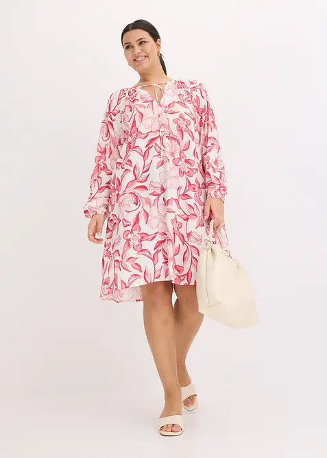 Abito tunica fantasia in viscosa fluente, bonprix