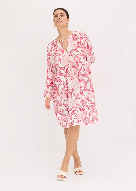 Abito tunica fantasia in viscosa fluente, bonprix