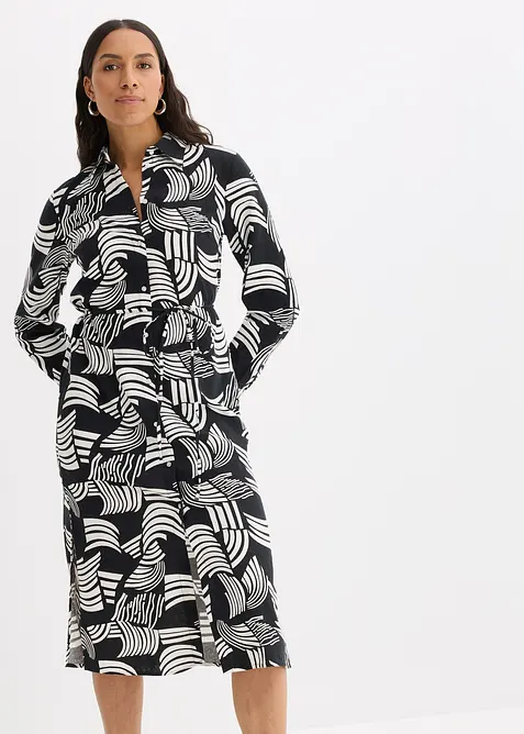 Abito in misto lino leggero, bonprix