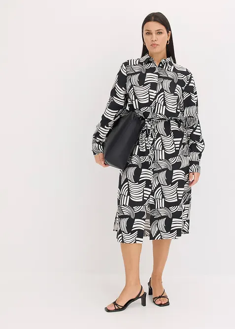 Abito in misto lino leggero, bonprix