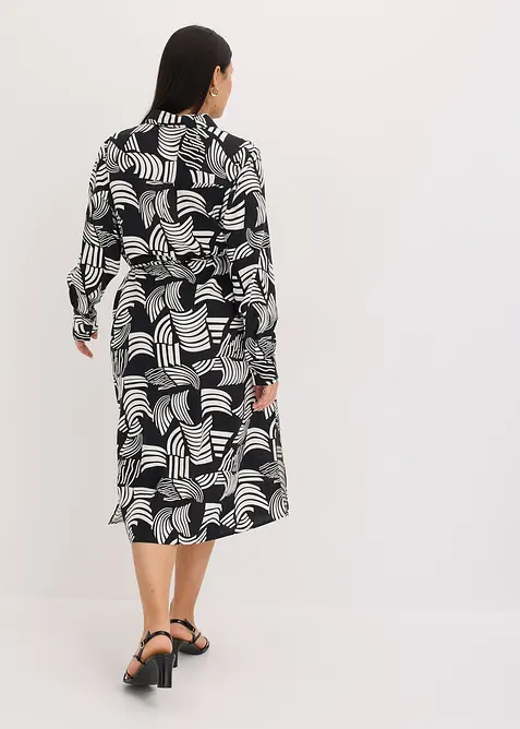 Abito in misto lino leggero, bonprix