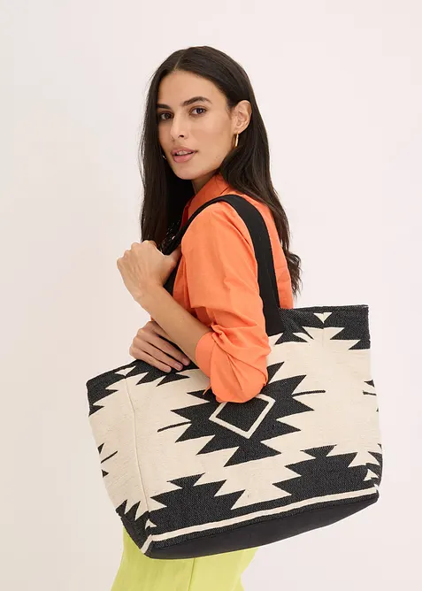 Borsa shopper in tela, bonprix