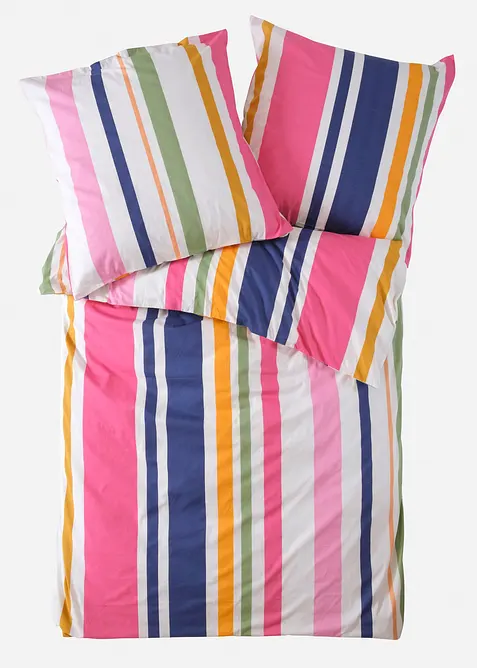 Biancheria da letto in percalle a righe, bonprix