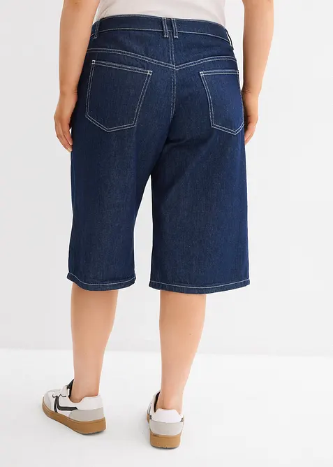 Bermuda in jeans, vita media, bonprix