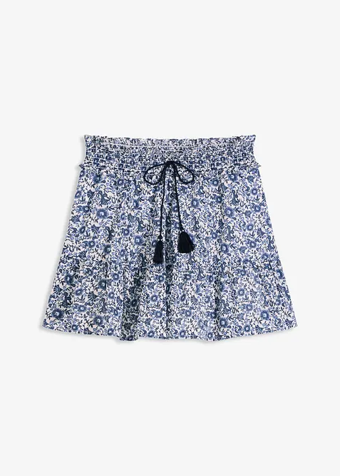 Minigonna di cotone leggero in stile bohémien, bonprix