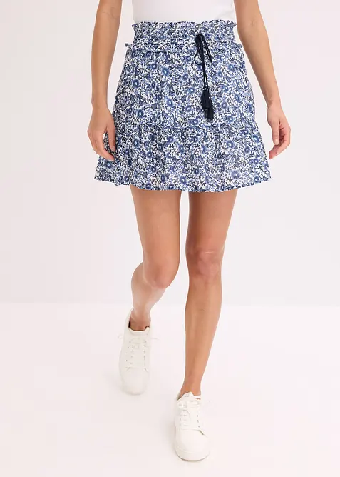 Minigonna di cotone leggero in stile bohémien, bonprix