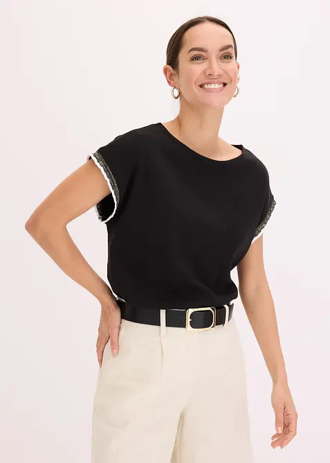 Maglia con dettagli decorativi, bonprix