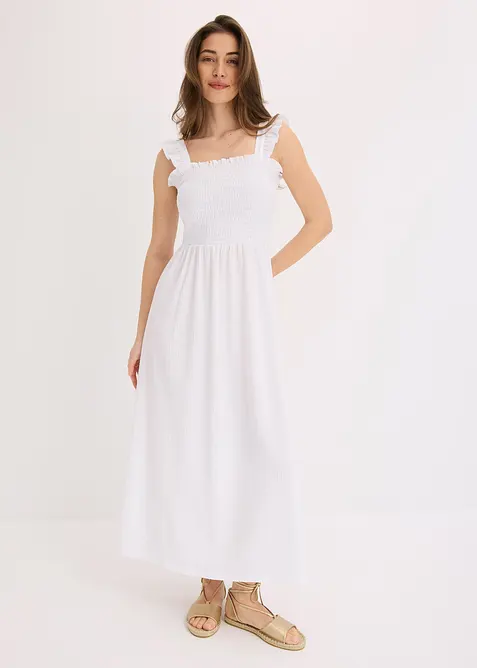 Abito di jersey con smock, bonprix