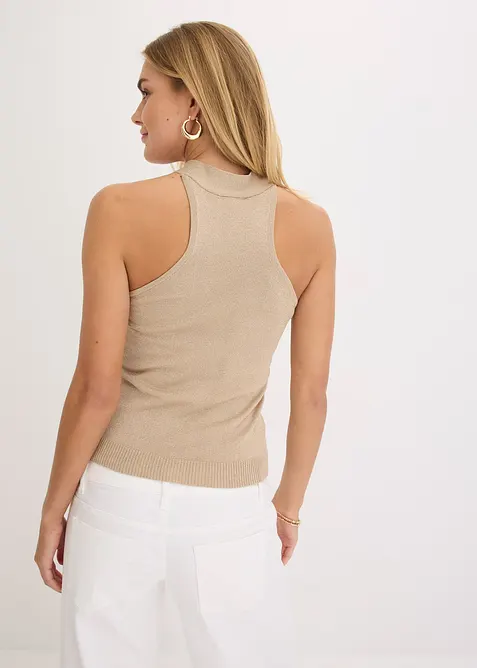 Top all'americana in maglia di soffice viscosa, bonprix