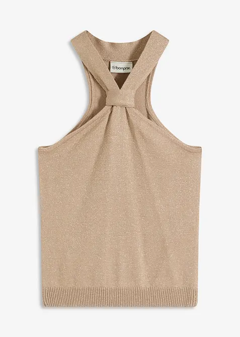 Top all'americana in maglia di soffice viscosa, bonprix