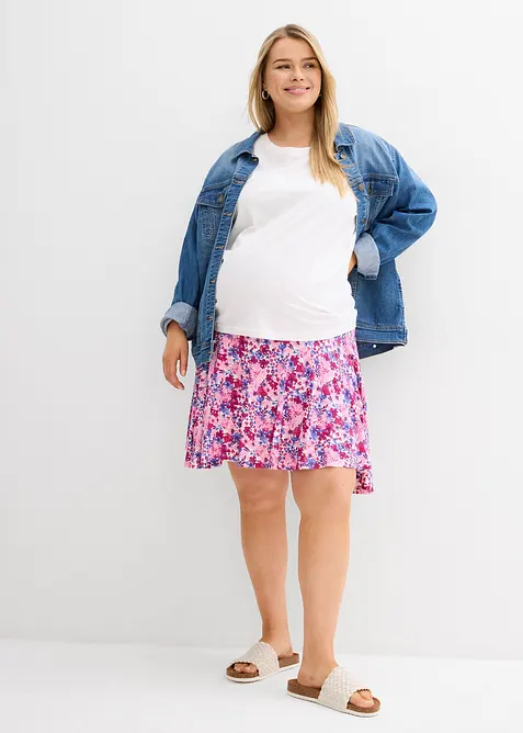 Gonna pantalone pr&eacute;maman 2 in 1 in jersey, bonprix