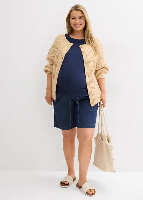 Shorts prémaman in leggero denim elasticizzato, bonprix