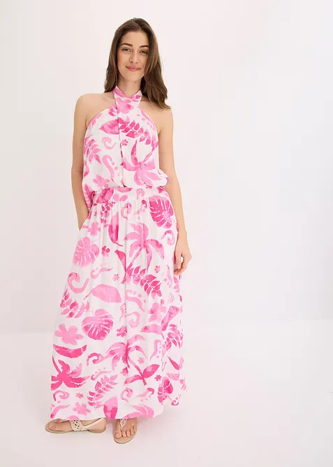 Gonna lunga in viscosa operata, bonprix