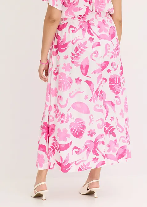 Gonna lunga in viscosa operata, bonprix