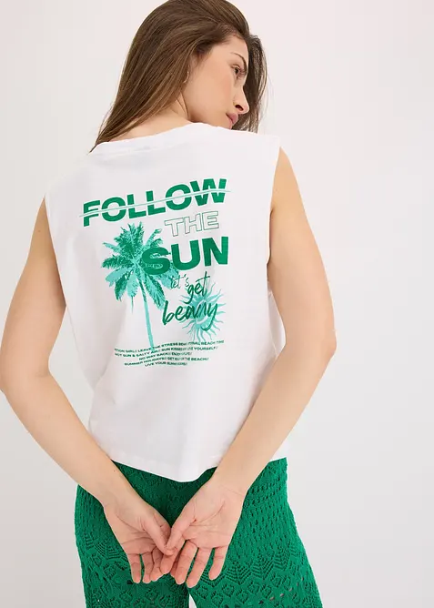 Top in puro cotone, bonprix