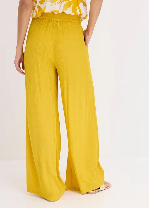 Pantaloni con elastico in vita in viscosa fluente, bonprix