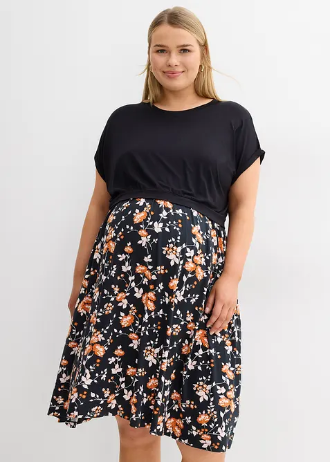 Abito pr&eacute;maman / da allattamento 2 in 1 con tasche, bonprix