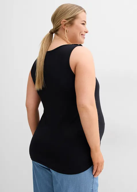 Top pr&eacute;maman/da allattamento in cotone (pacco da 2), bonprix