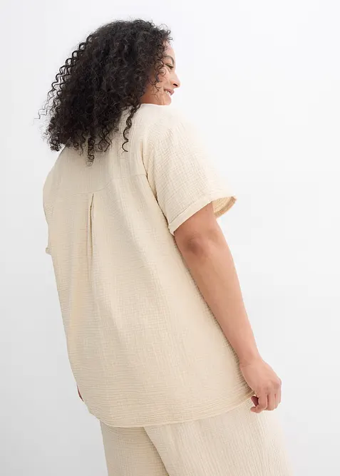 Maglia a tunica in soffice mussola, bonprix