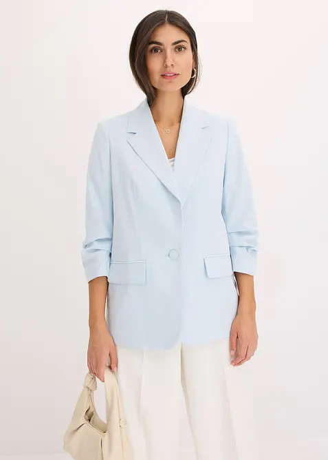 Blazer con viscosa e maniche a 3/4, bonprix