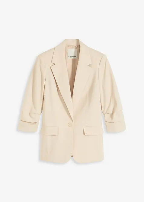 Blazer con viscosa e maniche a 3/4, bonprix