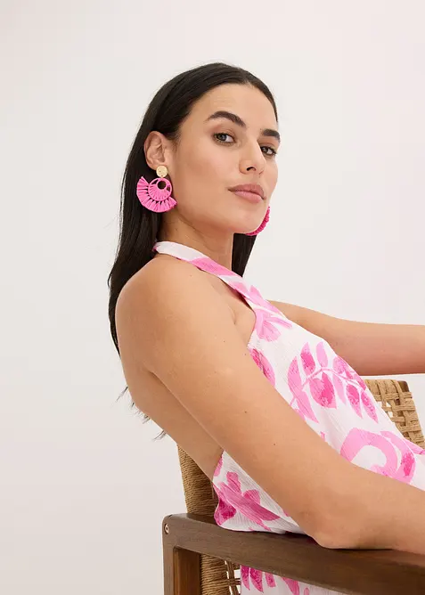 Orecchini a lobo in simil paglia, bonprix