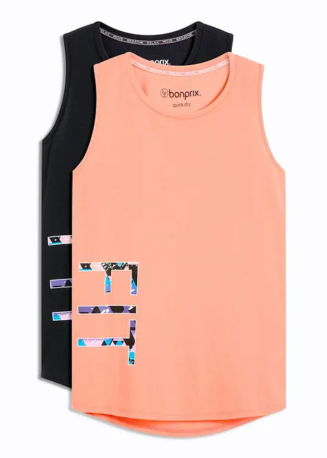 Maglia per sport ad asciugatura rapida (pacco da 2), bonprix