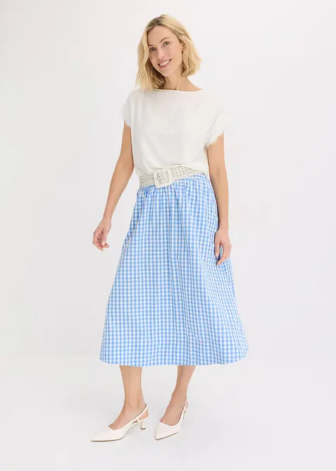 Maglia in viscosa con pizzo, bonprix