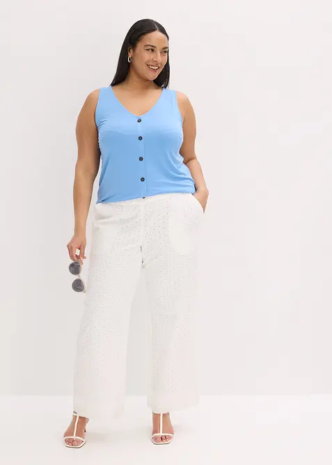 Top con bottoni, bonprix