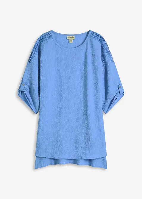 Tunica operata con bordi in pizzo, bonprix